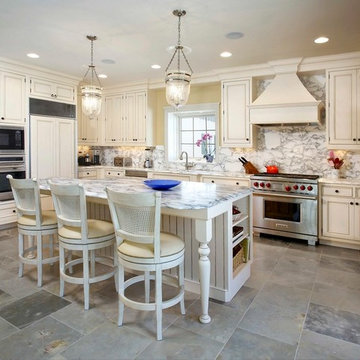 White Painted Inset Kitchen
