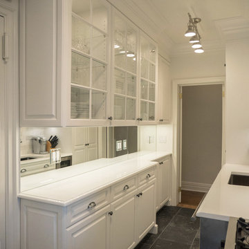 White Prewar Kitchen with Custom Cabinetry