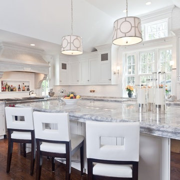 White Quartzite Kitchen Counter Tops