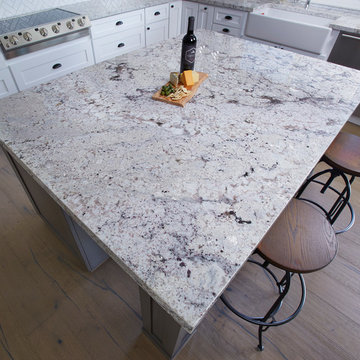 White Springs Granite Kitchen Island Countertop