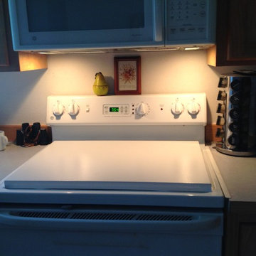 White Stove Top Burner Cover