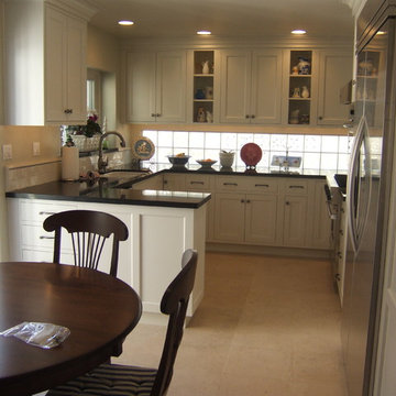 White Traditional Inset Kitchen