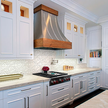 White transitional Kitchen remodel