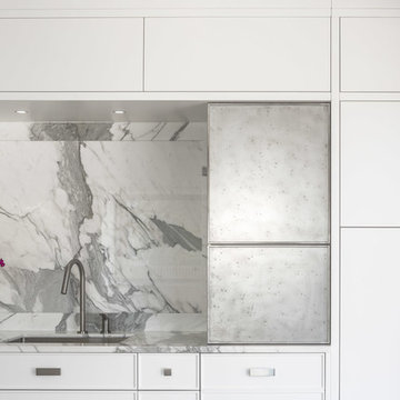 White-Washed & Calcutta | Kitchen | Astro Design, Ottawa Canada