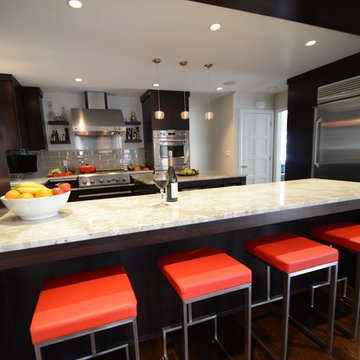 Whitefish Bay Wisconsin Contemporary kitchen addition and remodel