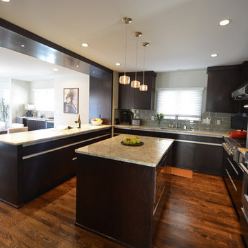 Whitefish Bay Wisconsin Contemporary kitchen addition and remodel