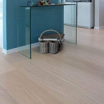 Whitewashed Oak Flooring in Residential Home