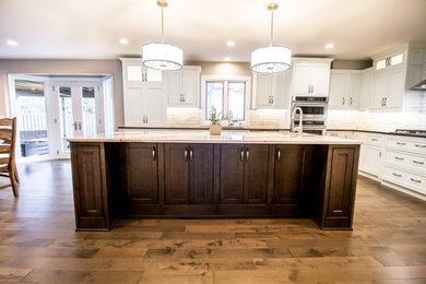 Inspiration for a transitional kitchen remodel in Omaha