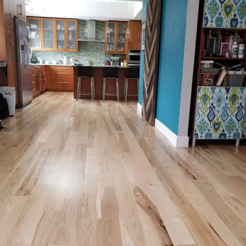 Wide Plank Hickory Wood Floors
