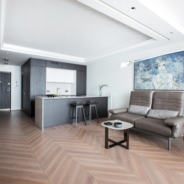 'Wild Rose' Chevron flooring
