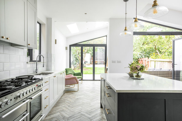 Transitional Kitchen by Alex Maguire Photography