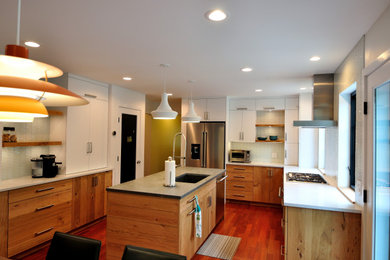 Contemporary kitchen in Burlington.