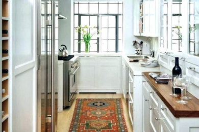 Example of a small transitional kitchen design in Other