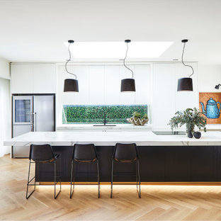 75 Beautiful Huge Kitchen With Window Backsplash Pictures Ideas July 2021 Houzz