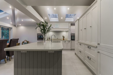 Inspiration for a contemporary kitchen in Cheshire.