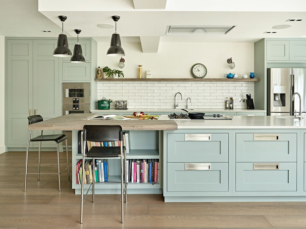 Transitional Kitchen by Brayer Design