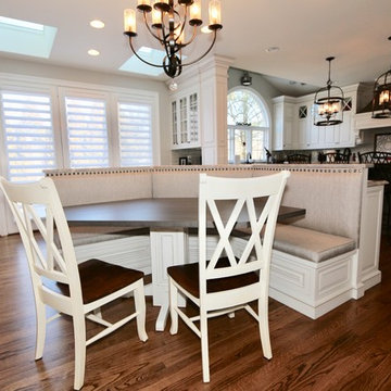 Window Treatments and Kitchen Banquette