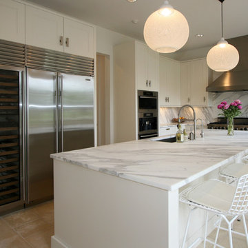 Wine Cooler and Butler's Pantry Provide Maximum Storage in this Downsview Design