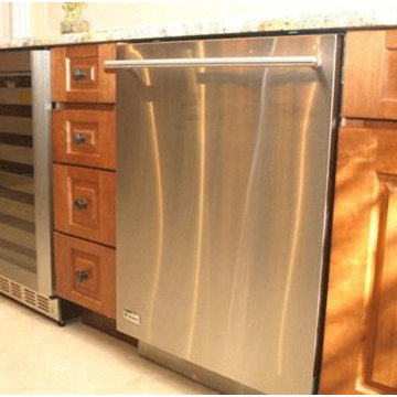 Wine Cooler and Dishwasher - Stainless Steel