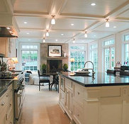 Floating Stainless Steel Shelf - Transitional - kitchen - Wm F Holland  Architect