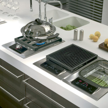 Wolf 15" Electric Steamer Module, Stainless Steel | IS15S