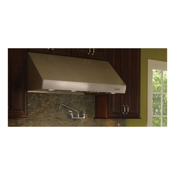 Wolf 42" Wall Mount Canopy Range Hood, Stainless Steel | PW422210