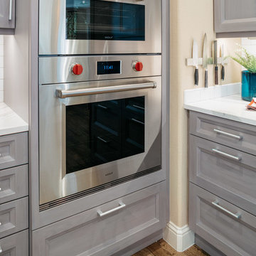 Wolf Gourmet Ovens are Flush Inset Within the Cabinet Face