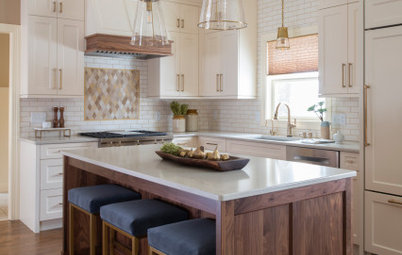 Kitchen of the Week: Creamy White, Warm Walnut and a New Layout