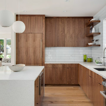 Wood & White Kitchen