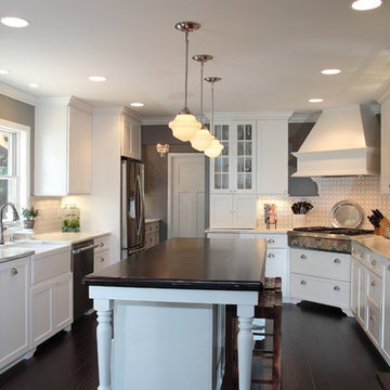 Wood countertop kitchen