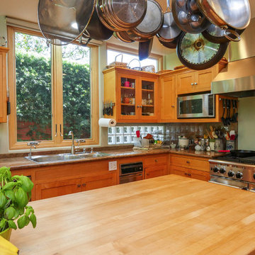 Wood Double Casement Window in Stunning Kitchen - Renewal by Andersen NJ