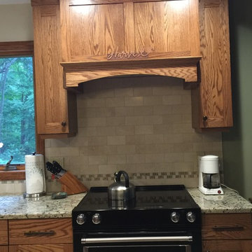 Wood stove hood - Durham CT Kitchen Remodel