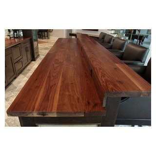 Wood bar tops for a home or commercial space - J. Aaron
