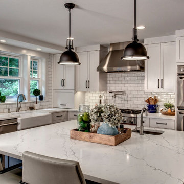 Woodinville Transitional Kitchen and Family Room
