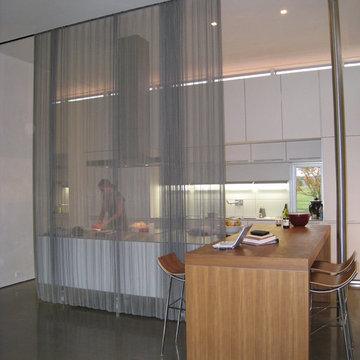 Woven Wire Metal Room Divider
