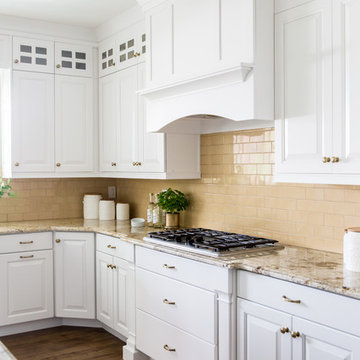 Yellow and White Kitchen