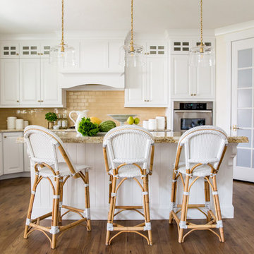Yellow and White Kitchen