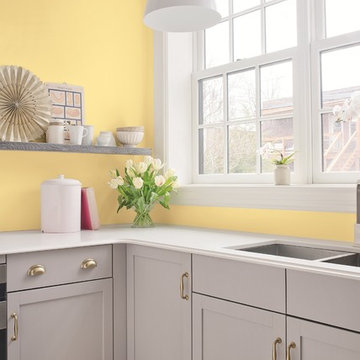 Yellow Kitchen by PPG Pittsburgh Paints