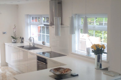 Photo of a contemporary kitchen in Cardiff.