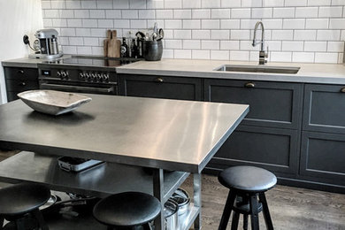 This is an example of an urban kitchen in Stockholm.