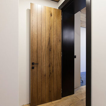 Деревянные двери в стиле лофт