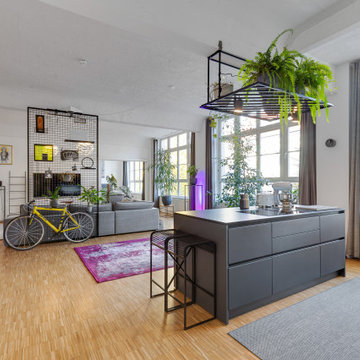Berliner Loft mit Kappendecken im modernen Stil
