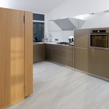 bulthaup b3 Küche - A3A41 aluminium sandbeige