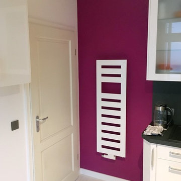 Farbliche Wandgestaltung einer Küchen