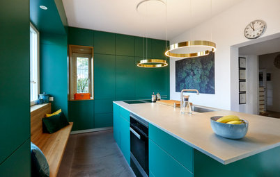 Drei Küchen im Detail – von farbenfroh bis kompakt