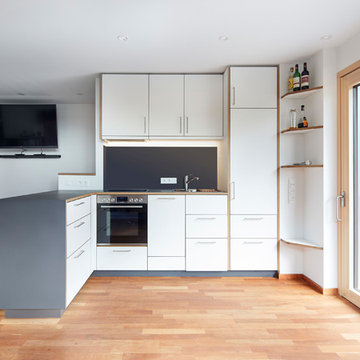 Küche in einer Einzimmerwohnung