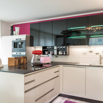 Küchenträume und Farbe in Kombination