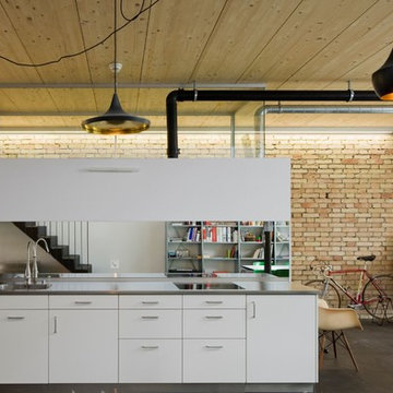 Küchenzeile wird als Raumteiler zum Designobjekt