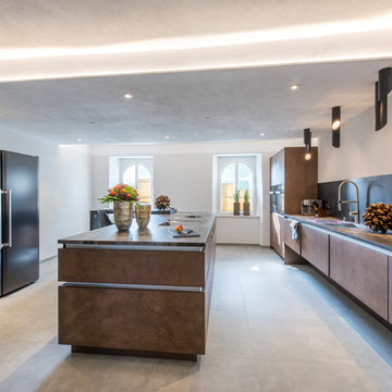 moderne Küche in denkmalgeschützter Immobilie