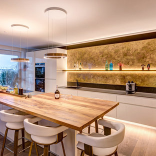 75+ Moderne Küchen mit braunem Boden Ideen & Bilder - August 2021